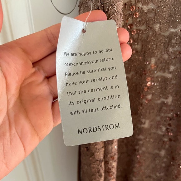 Nordstrom brown lace and sequin gown! - Picture 6 of 6
